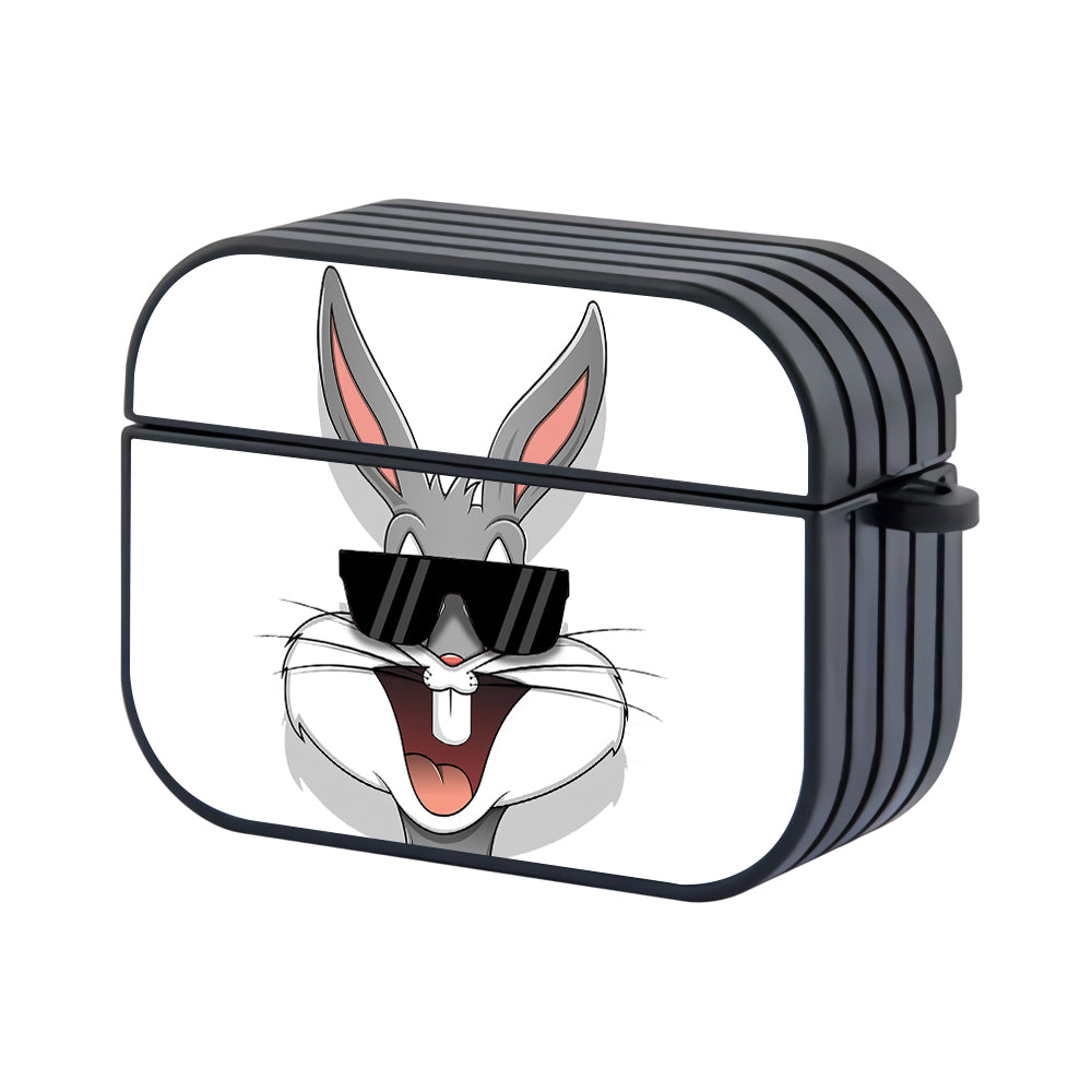 Bugs Bunny Cool Glasses Hard Plastic Case Cover For Apple Airpods Pro