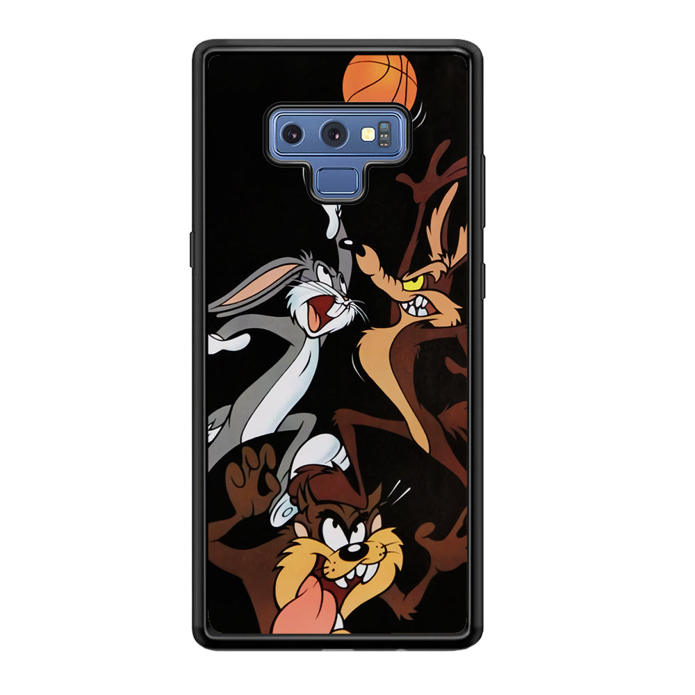 Bugs Bunny Coyote And Taz Playing Basketball Samsung Galaxy Note 9 Case