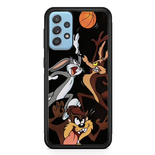 Bugs Bunny Coyote And Taz Playing Basketball Samsung Galaxy A52 Case