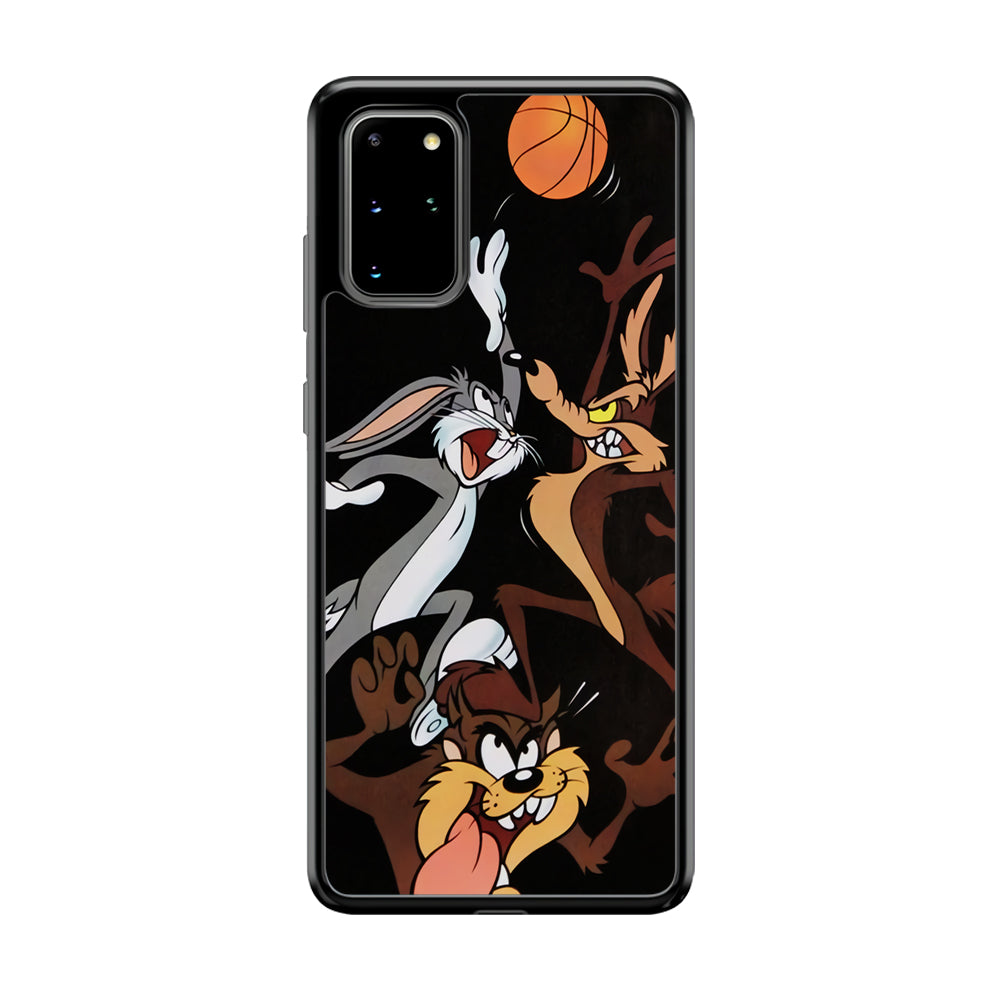 Bugs Bunny Coyote And Taz Playing Basketball Samsung Galaxy S20 Plus Case