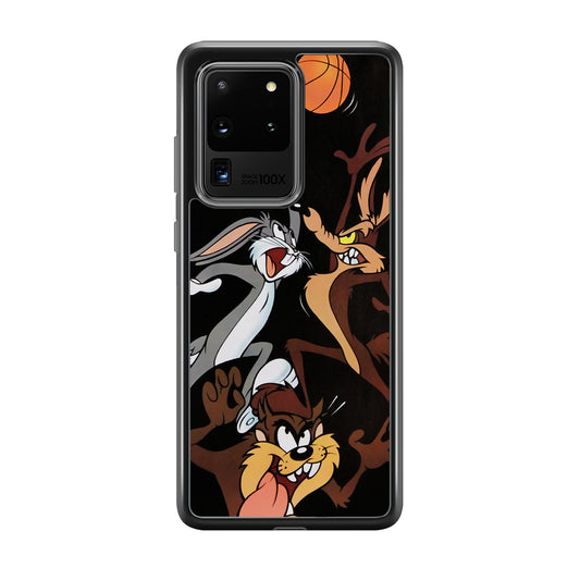 Bugs Bunny Coyote And Taz Playing Basketball Samsung Galaxy S20 Ultra Case