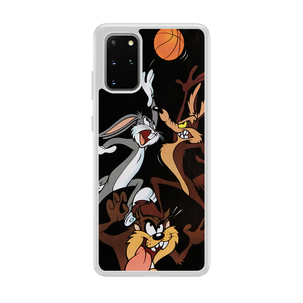 Bugs Bunny Coyote And Taz Playing Basketball Samsung Galaxy S20 Plus Case