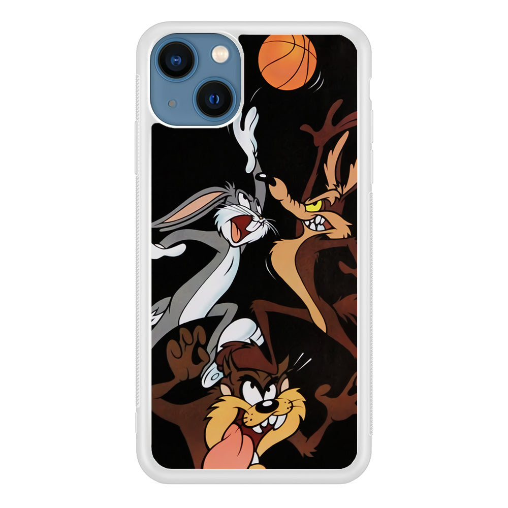 Bugs Bunny Coyote And Taz Playing Basketball iPhone 15 Plus Case