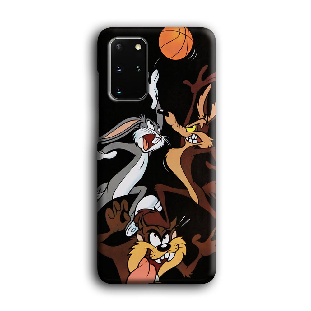 Bugs Bunny Coyote And Taz Playing Basketball Samsung Galaxy S20 Plus Case