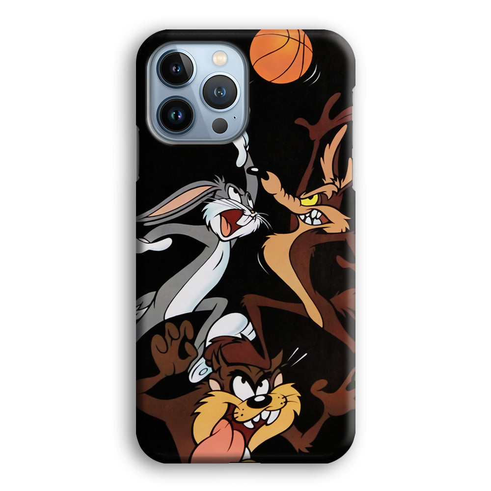 Bugs Bunny Coyote And Taz Playing Basketball iPhone 13 Pro Case