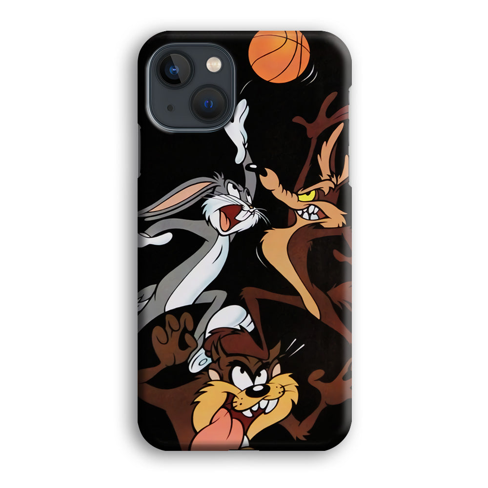 Bugs Bunny Coyote And Taz Playing Basketball iPhone 15 Plus Case