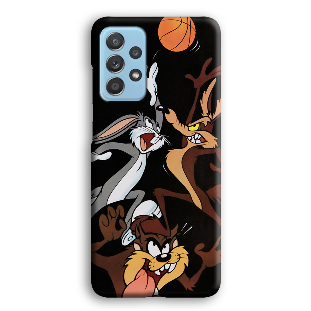 Bugs Bunny Coyote And Taz Playing Basketball Samsung Galaxy A52 Case