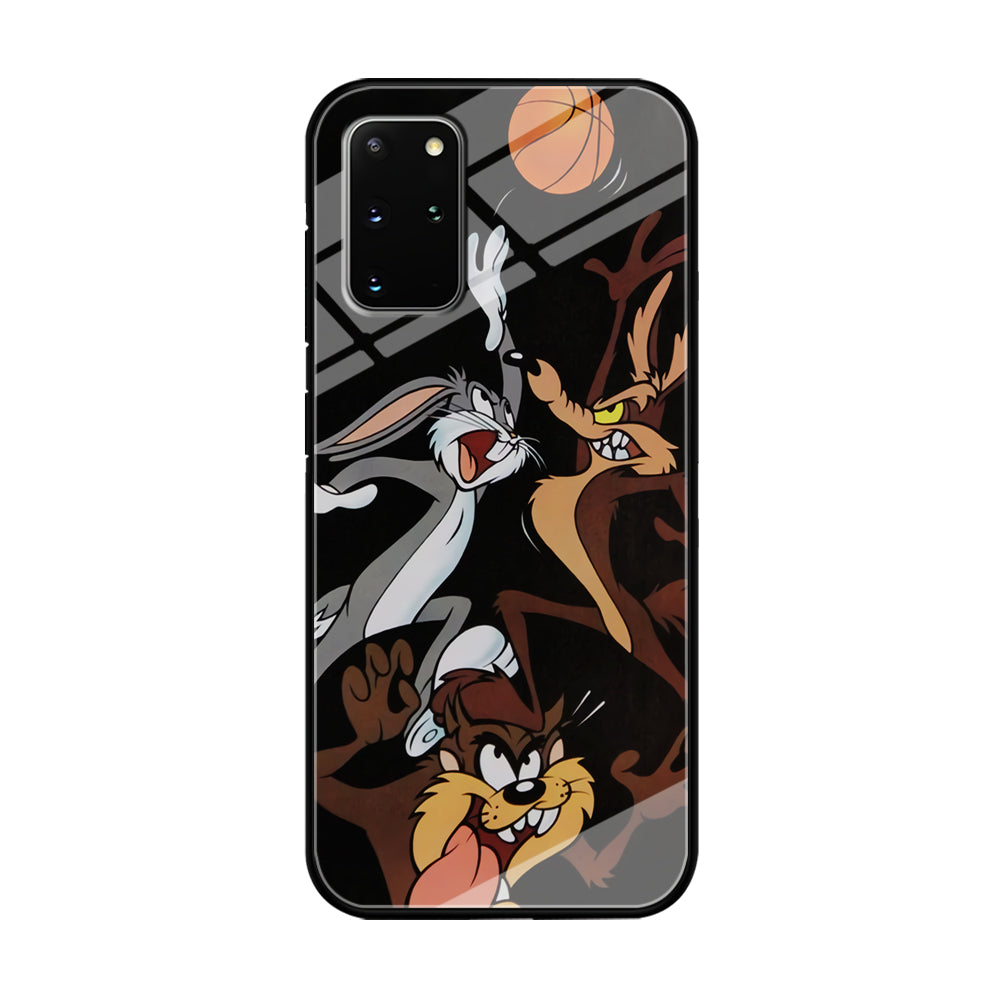 Bugs Bunny Coyote And Taz Playing Basketball Samsung Galaxy S20 Plus Case