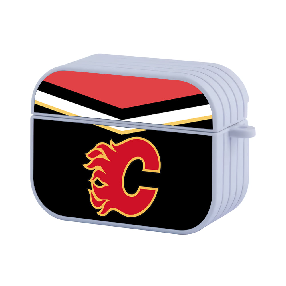 Calgary Flames Pattern of Costume Hard Plastic Case Cover For Apple Airpods Pro