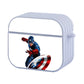 Captain America In Action Hard Plastic Case Cover For Apple Airpods 3