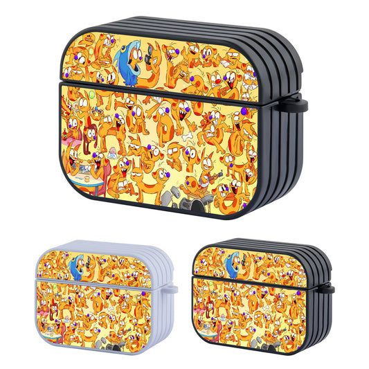 CatDog Cartoon Doodle Hard Plastic Case Cover For Apple Airpods Pro
