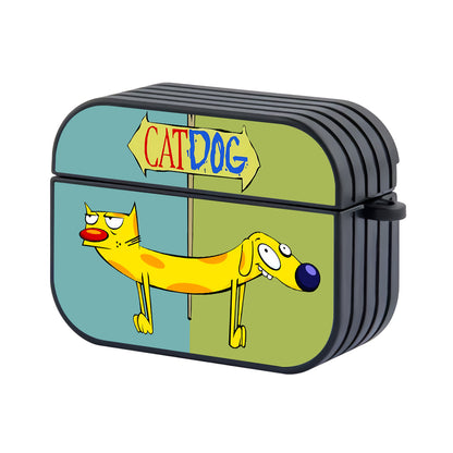 Catdog Two Side Colour Hard Plastic Case Cover For Apple Airpods Pro