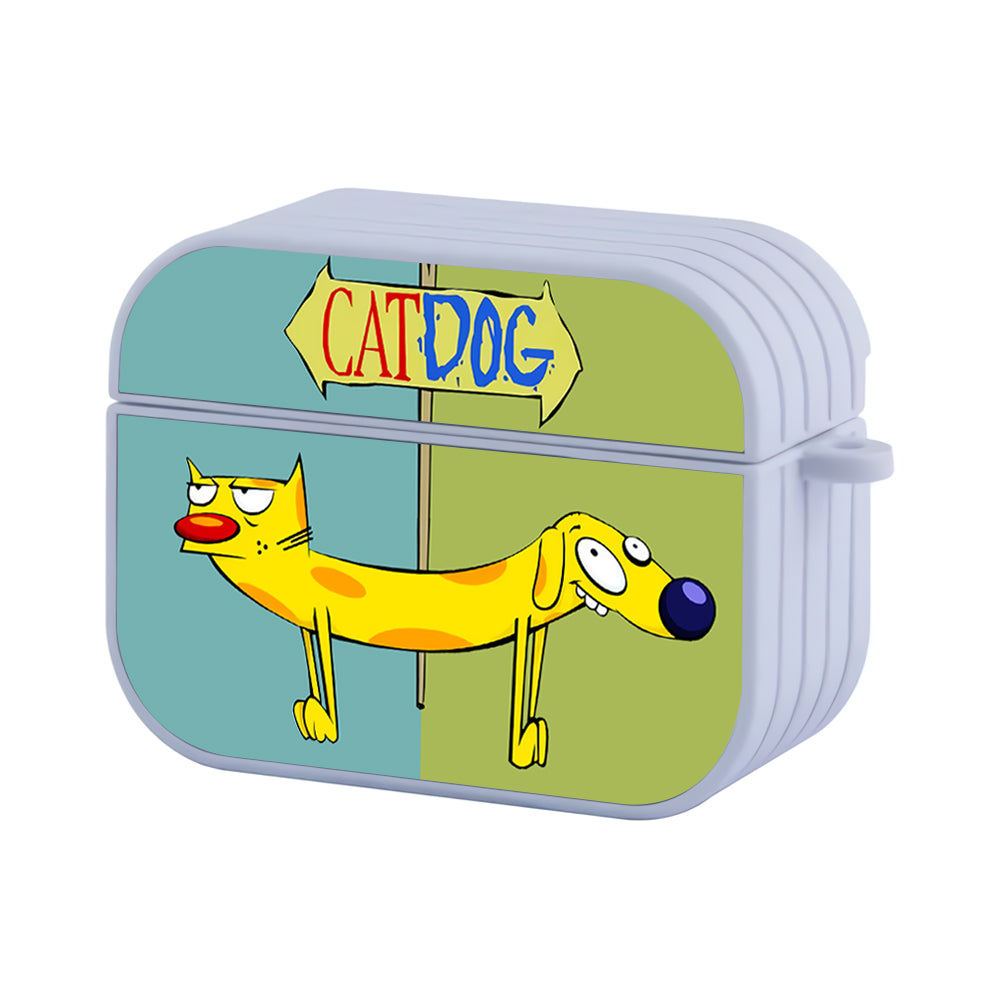 Catdog Two Side Colour Hard Plastic Case Cover For Apple Airpods Pro