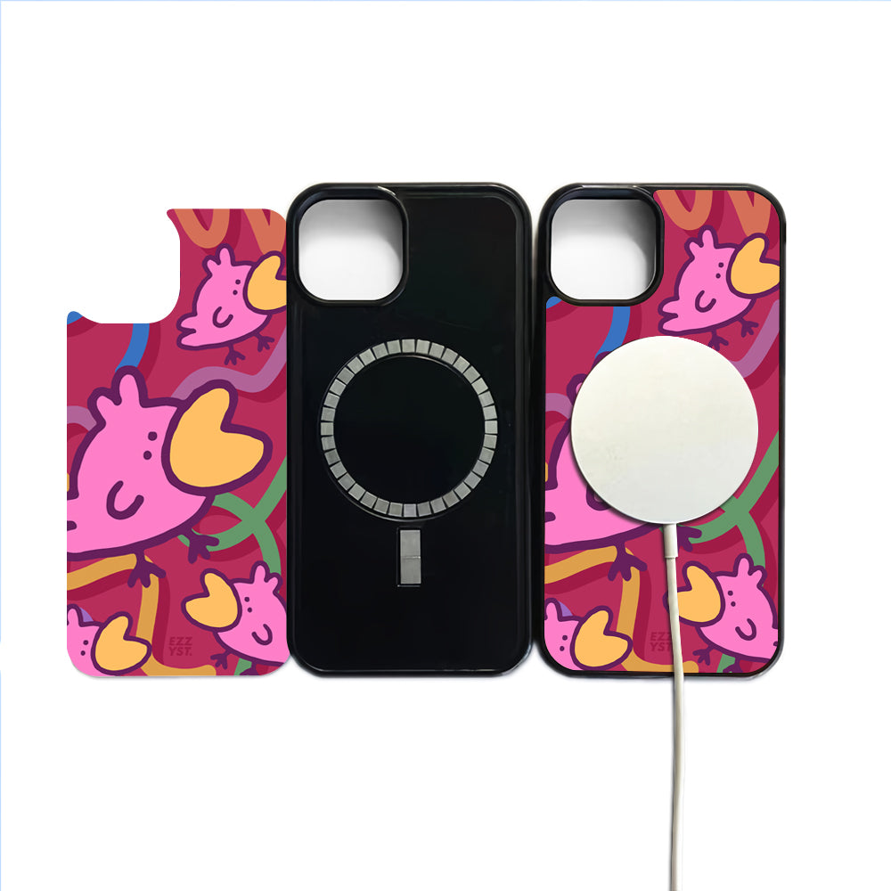 Chatty Cartoon Pets Loud Whistling Bird Magsafe iPhone Case
