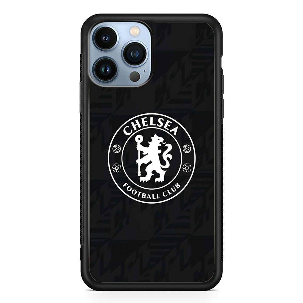 Chelsea FC Pattern of Jersey iPhone 14 Pro Case