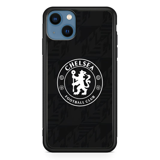 Chelsea FC Pattern of Jersey iPhone 14 Plus Case