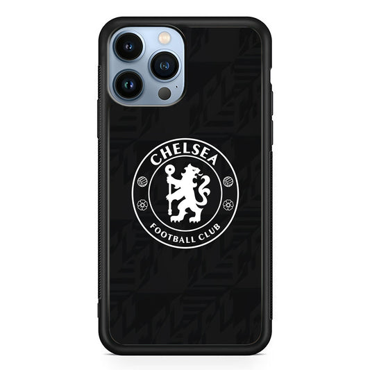 Chelsea FC Pattern of Jersey iPhone 14 Pro Max Case