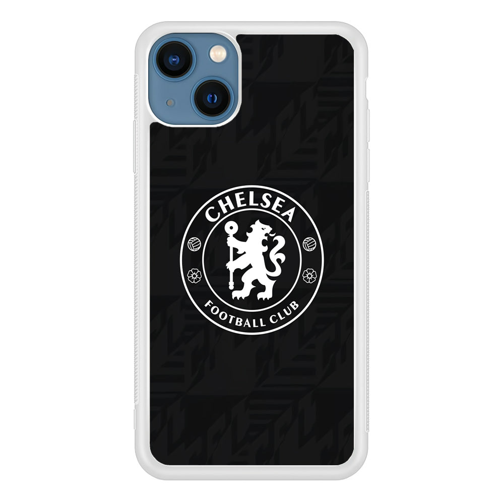 Chelsea FC Pattern of Jersey iPhone 15 Plus Case