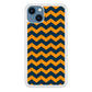 Chevron Arrow Blue Navy Orange iPhone 14 Case