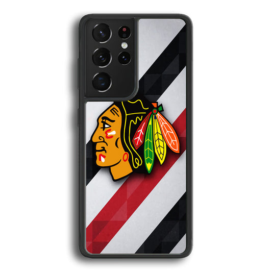Chicago Blackhawks NHL Team Samsung Galaxy S22 Ultra Case - Ezzystore