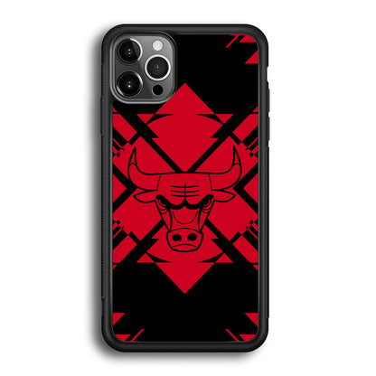 Chicago Bulls Aesthetic Shapes iPhone 12 Pro Max Case