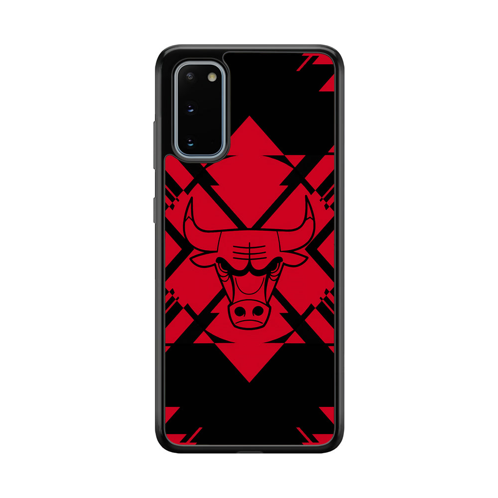 Chicago Bulls Aesthetic Shapes Samsung Galaxy S20 Case