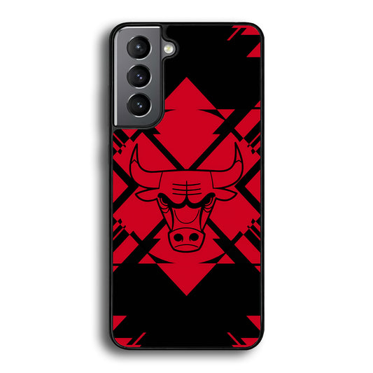 Chicago Bulls Aesthetic Shapes Samsung Galaxy S21 Case