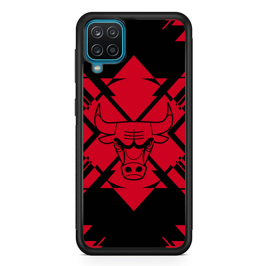 Chicago Bulls Aesthetic Shapes Samsung Galaxy A12 Case