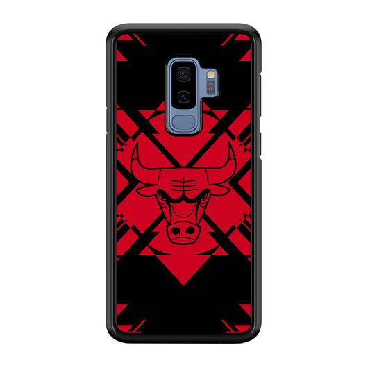 Chicago Bulls Aesthetic Shapes Samsung Galaxy S9 Plus Case
