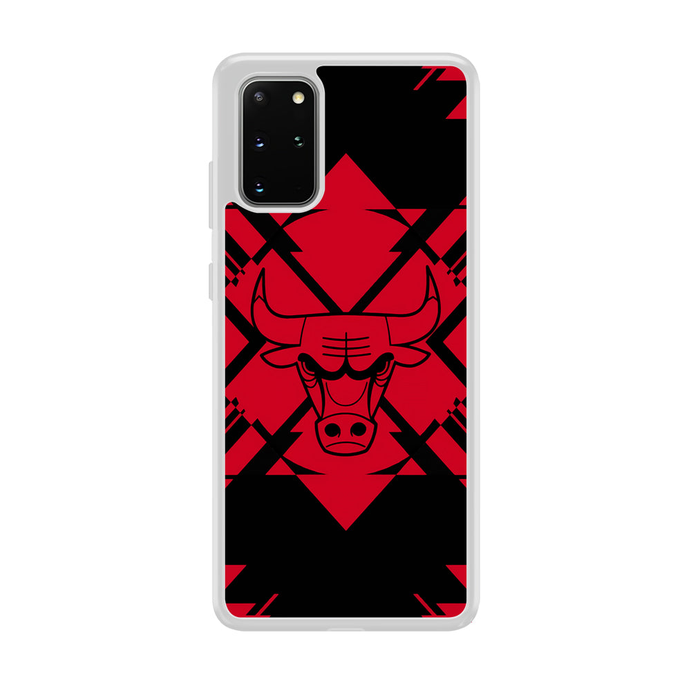 Chicago Bulls Aesthetic Shapes Samsung Galaxy S20 Plus Case