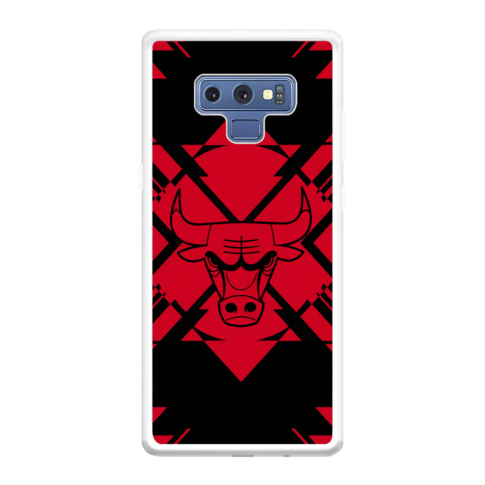 Chicago Bulls Aesthetic Shapes Samsung Galaxy Note 9 Case