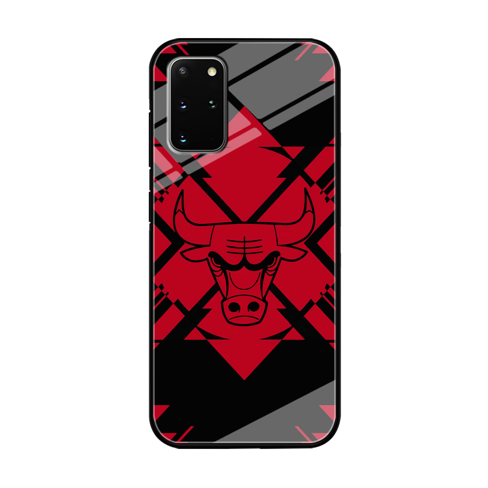 Chicago Bulls Aesthetic Shapes Samsung Galaxy S20 Plus Case