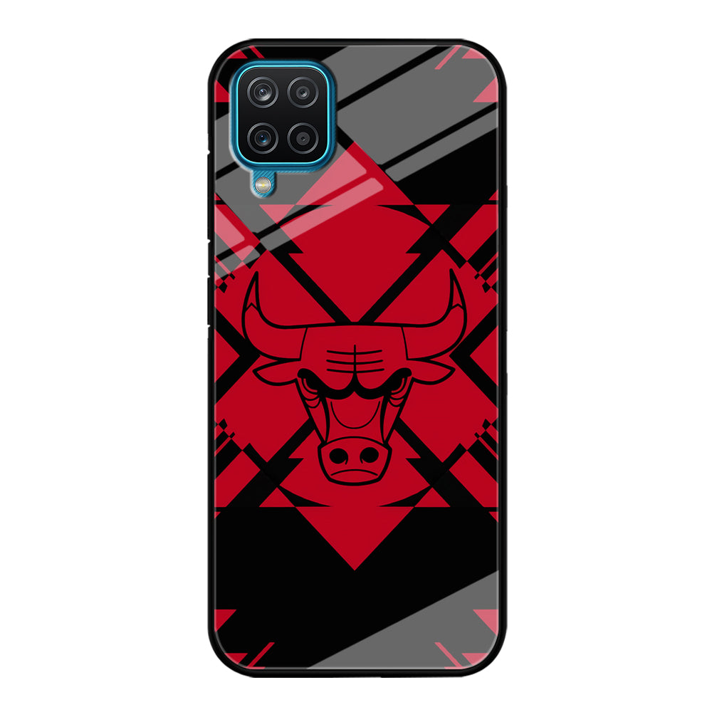 Chicago Bulls Aesthetic Shapes Samsung Galaxy A12 Case