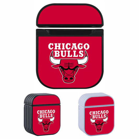 Chicago Bulls Logo NBA Aesthetic  Hard Plastic Case Cover For Apple Airpods