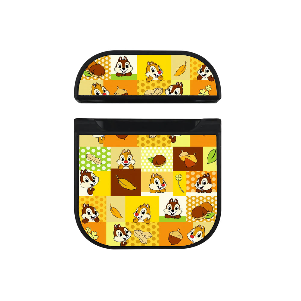 Chip And Dale Collage Hard Plastic Case Cover For Apple Airpods