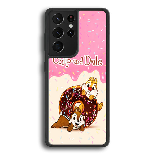 Chip And Dale Donut Creamy Samsung Galaxy S21 Ultra Case