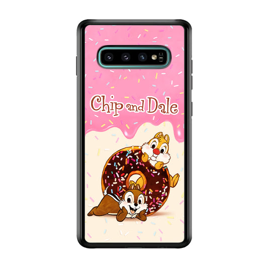 Chip And Dale Donut Creamy Samsung Galaxy S10 Plus Case