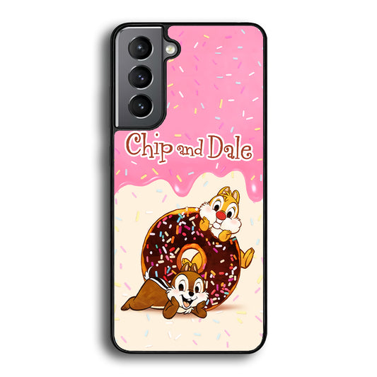 Chip And Dale Donut Creamy Samsung Galaxy S21 Case