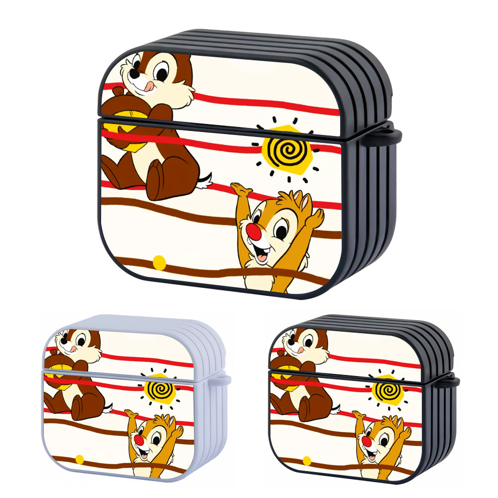 Chip And Dale In Summer Hard Plastic Case Cover For Apple Airpods 3