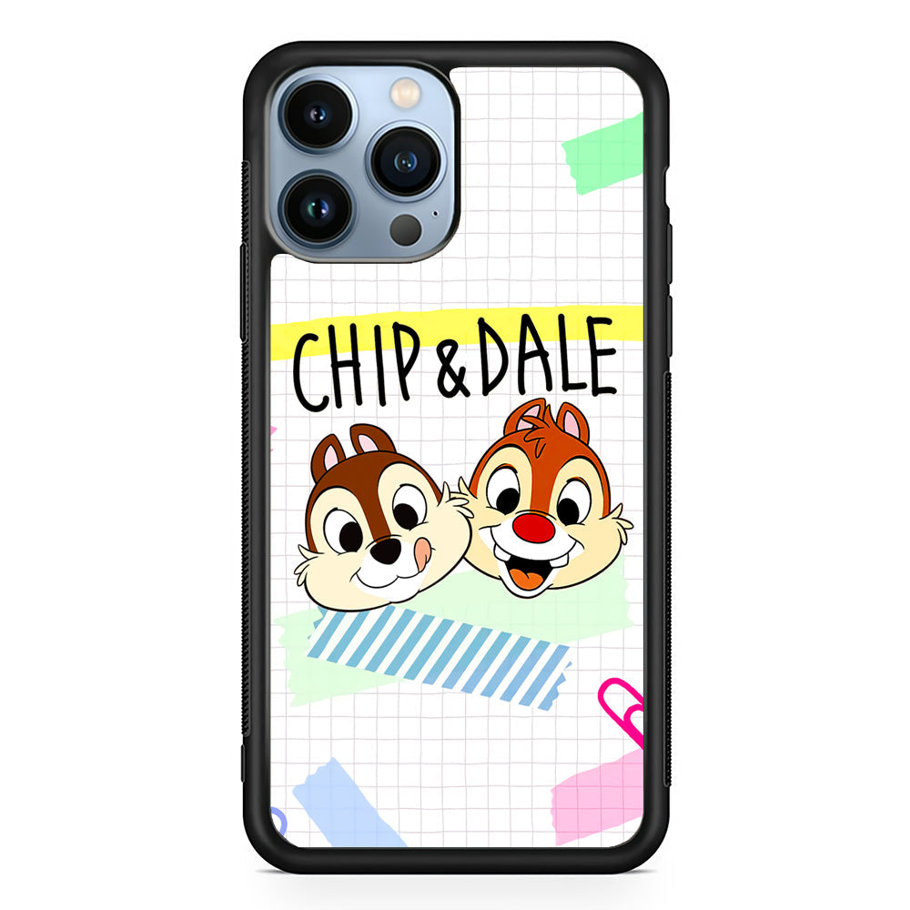 Chip And Dale Paper Clip Aesthetic iPhone 15 Pro Max Case