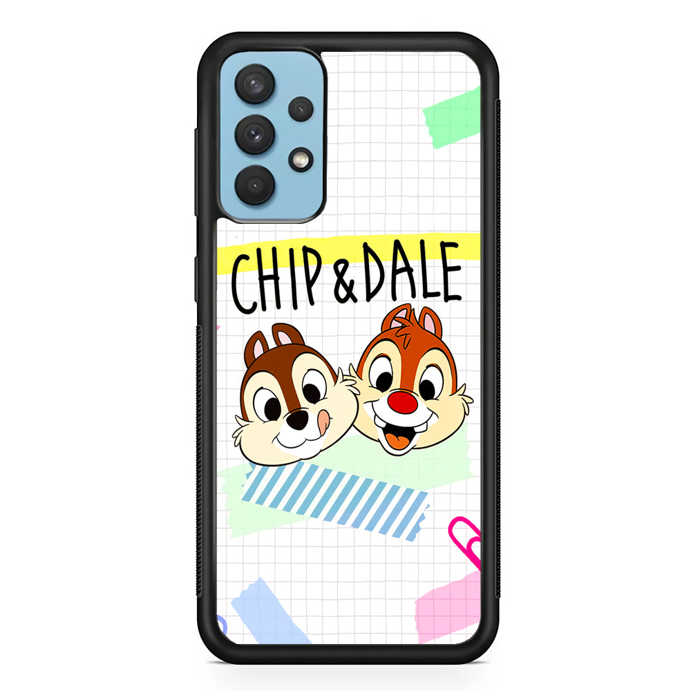 Chip And Dale Paper Clip Aesthetic Samsung Galaxy A32 Case