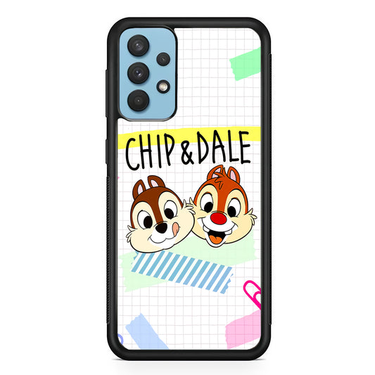 Chip And Dale Paper Clip Aesthetic Samsung Galaxy A32 Case