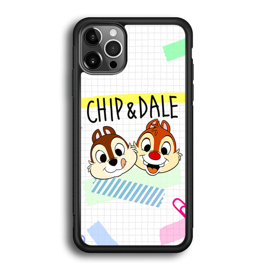 Chip And Dale Paper Clip Aesthetic iPhone 12 Pro Max Case