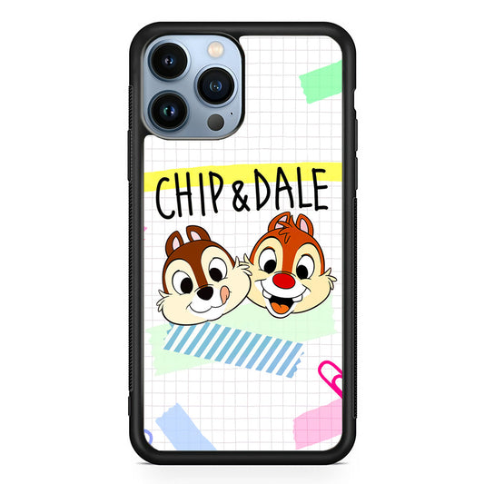 Chip And Dale Paper Clip Aesthetic iPhone 14 Pro Case