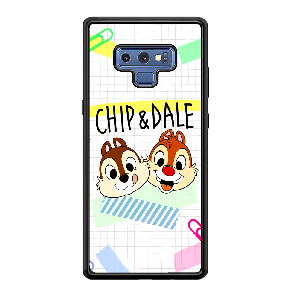 Chip And Dale Paper Clip Aesthetic Samsung Galaxy Note 9 Case