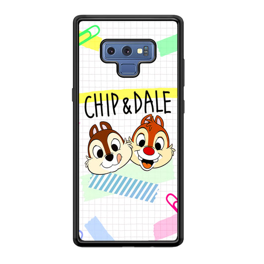 Chip And Dale Paper Clip Aesthetic Samsung Galaxy Note 9 Case