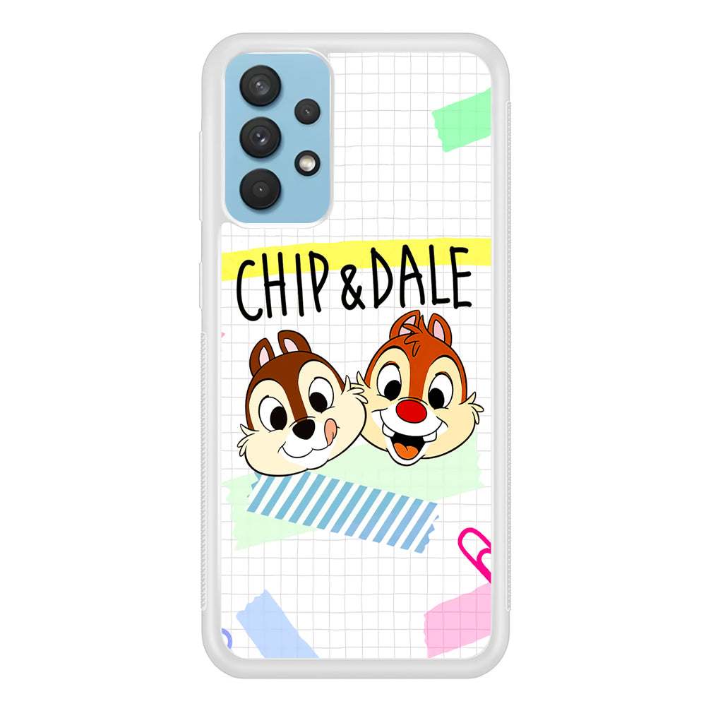 Chip And Dale Paper Clip Aesthetic Samsung Galaxy A32 Case