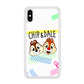 Chip And Dale Paper Clip Aesthetic iPhone X Case