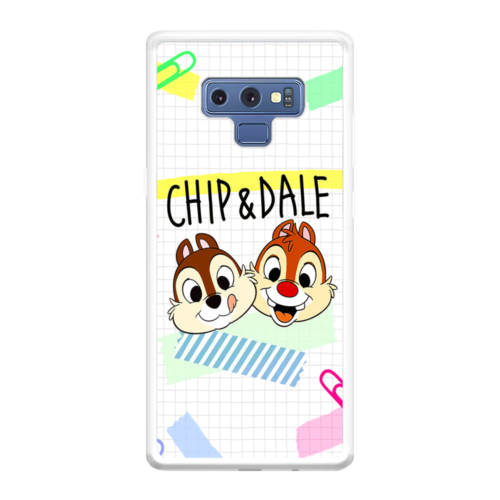 Chip And Dale Paper Clip Aesthetic Samsung Galaxy Note 9 Case