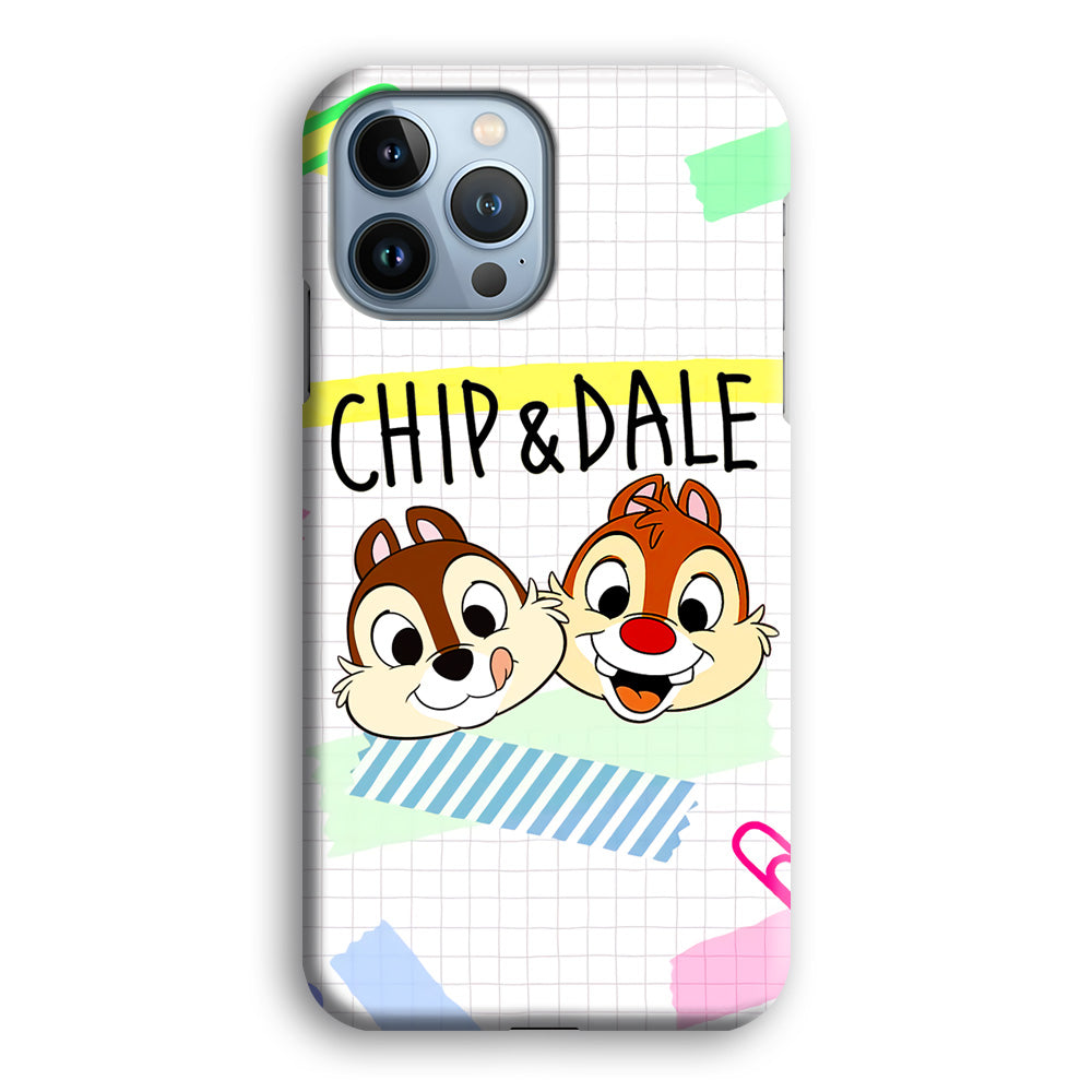 Chip And Dale Paper Clip Aesthetic iPhone 15 Pro Case